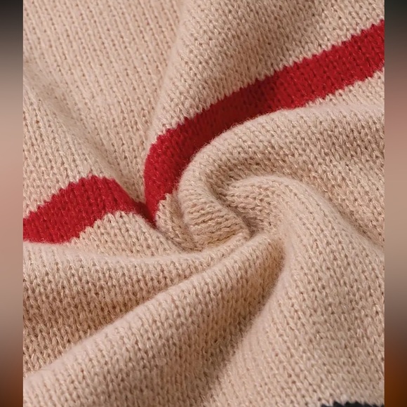 NWT Striped Turtle Neck Knitted Sweater - Picture 6 of 6